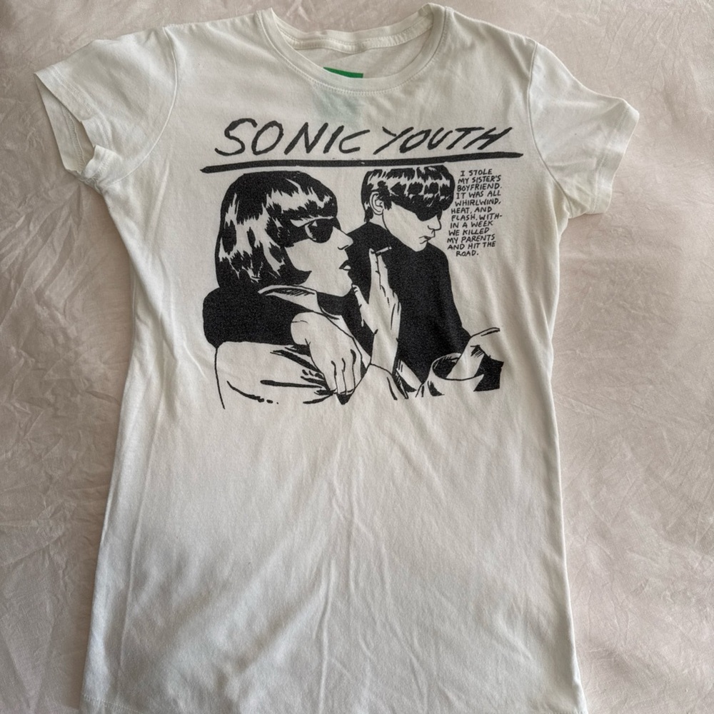 Sonic Youth Goo album cover Women’s 2000s baby T-Shirt - White